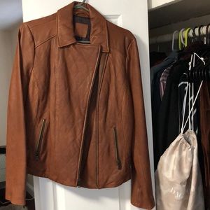 Gap jacket leather shell